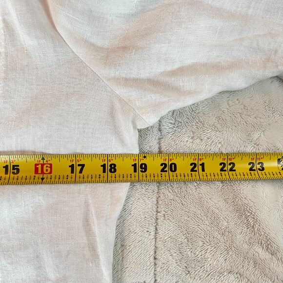 Territory Ahead Long White Linen Pintuck Button Up Tunic Womens Size S Lagenlook - Picture 10 of 11